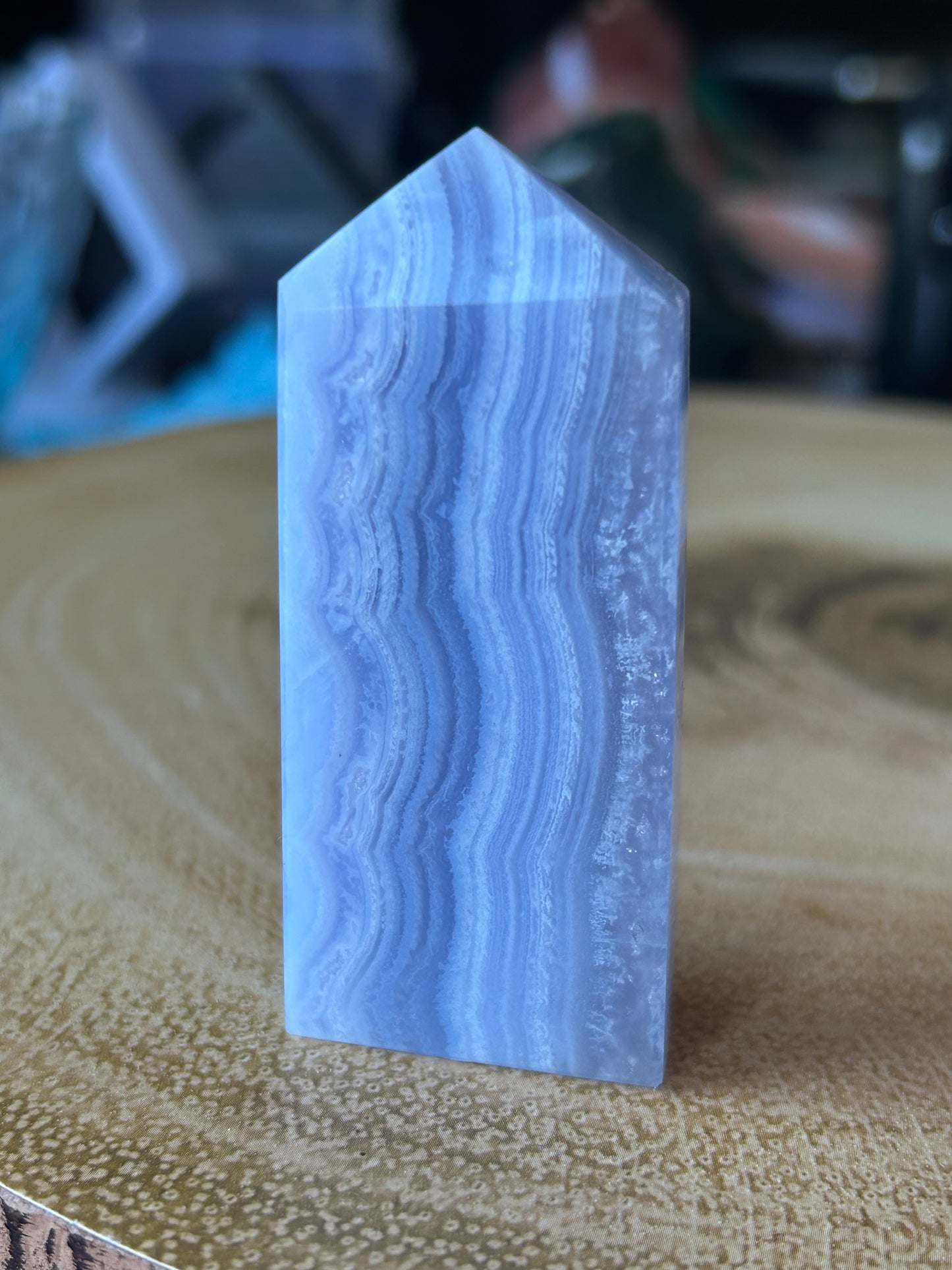 Blue Lace Agate Towers