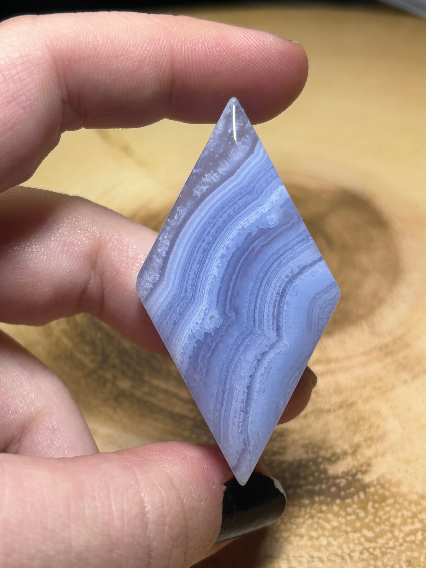 Blue Lace Agate Diamond