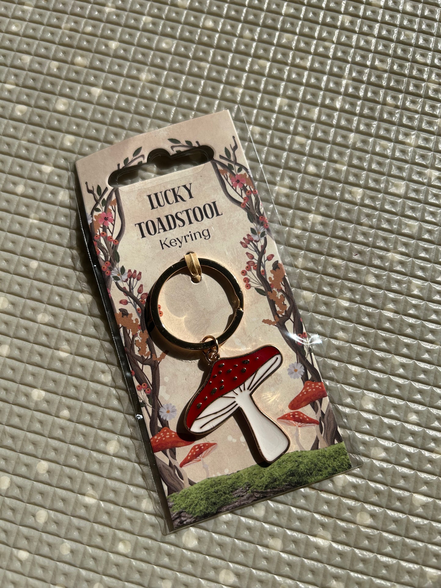 Toadstool Keyring