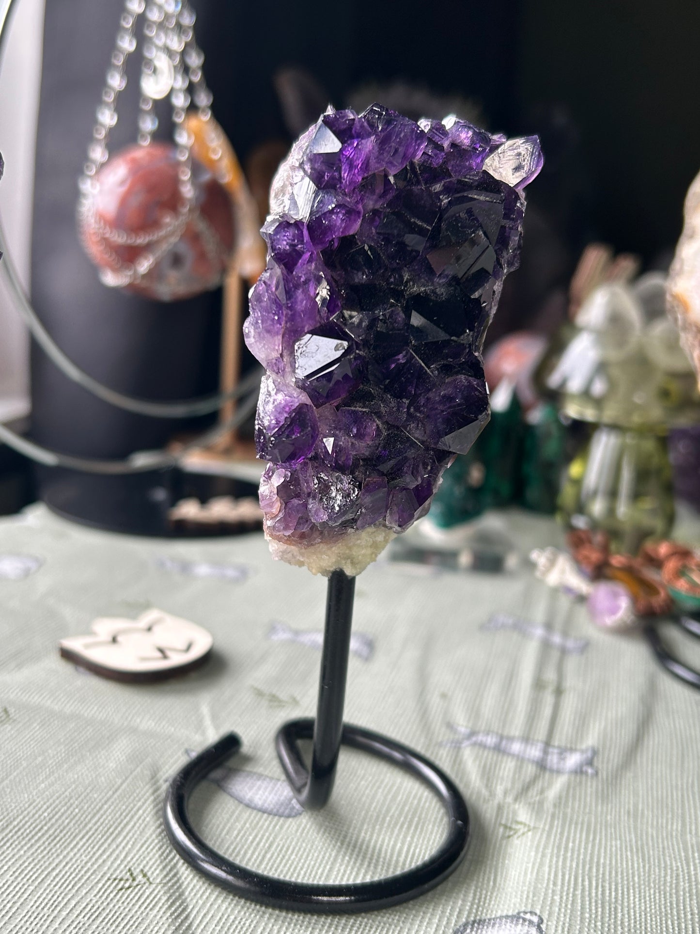 Brazilian Amethyst on stands