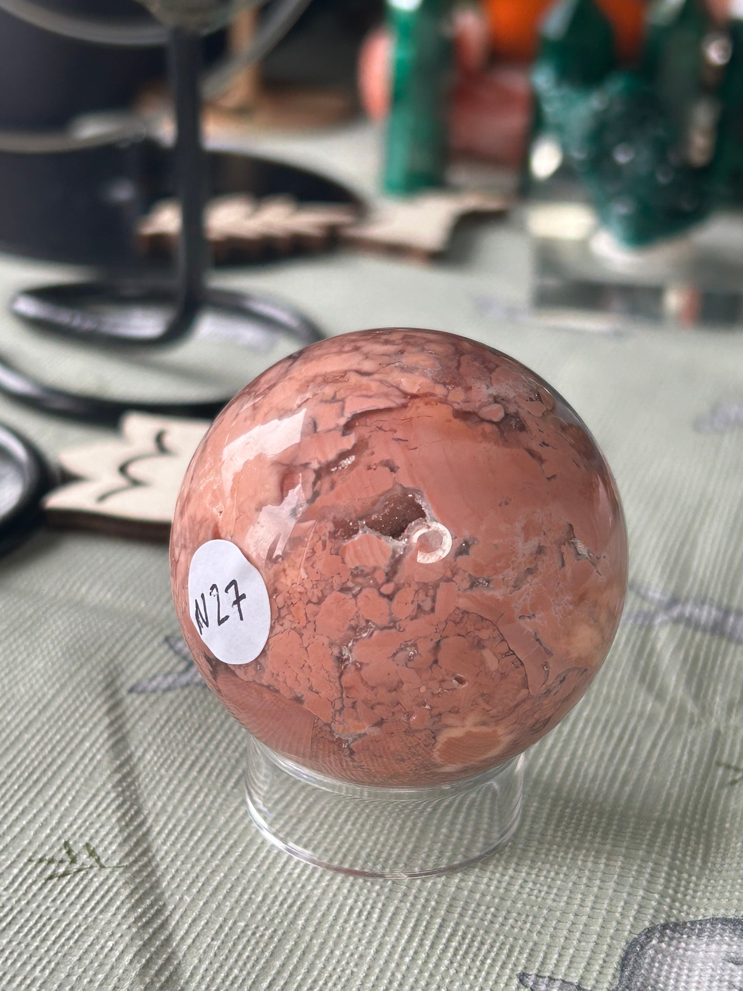 Pink Petal Agate Spheres