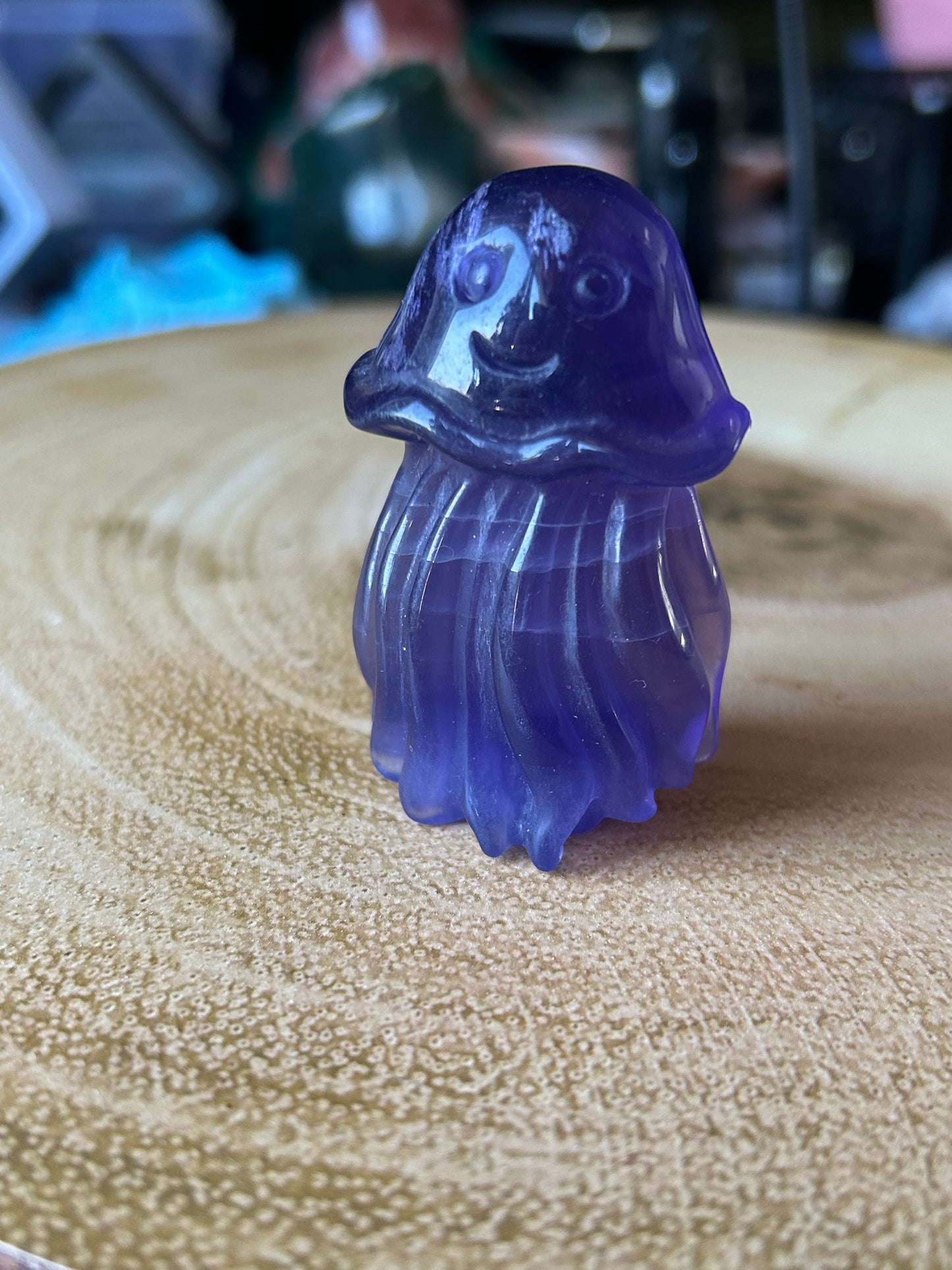 Purple Fluorite Jelly Fish