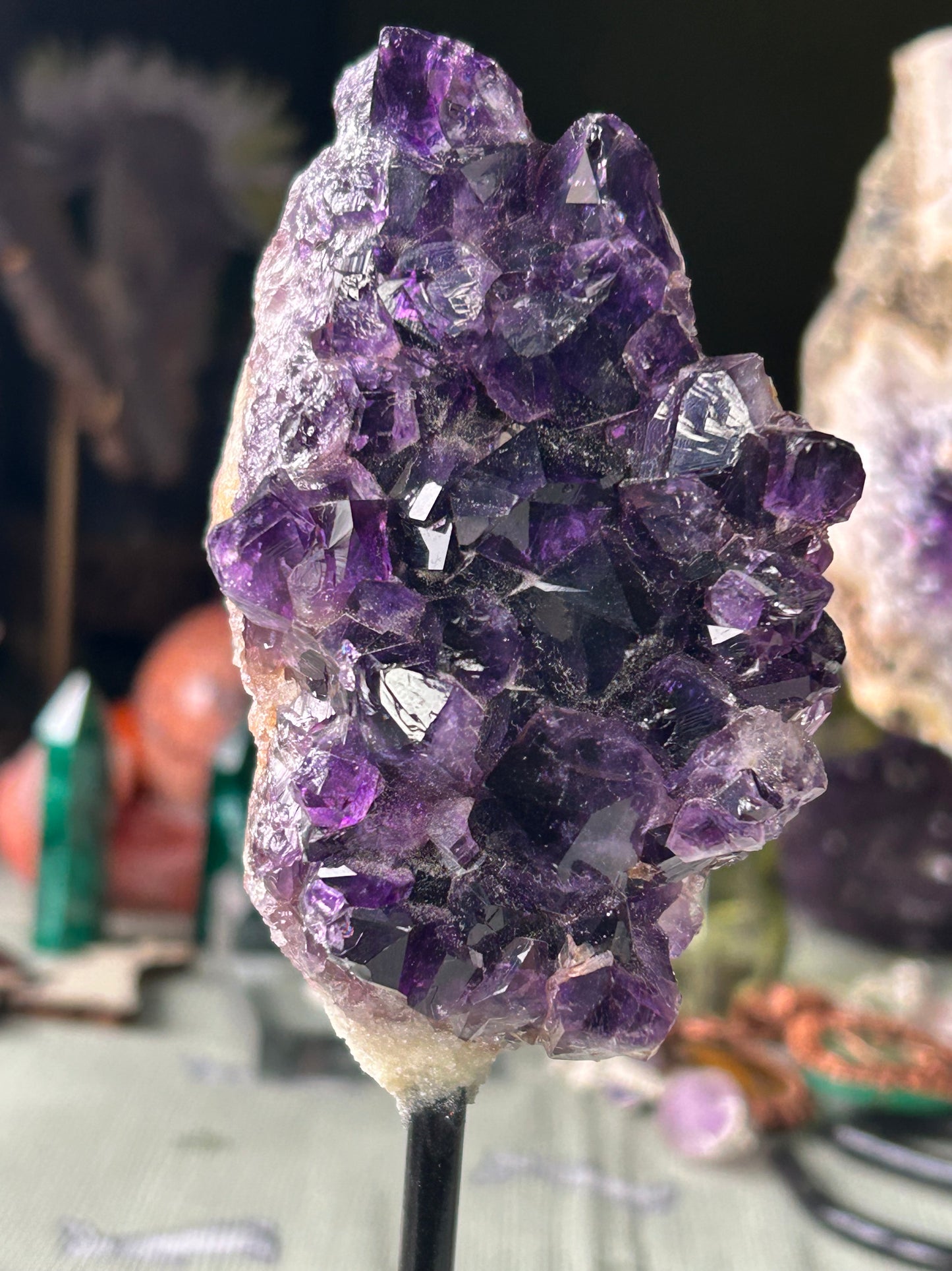 Brazilian Amethyst on stands