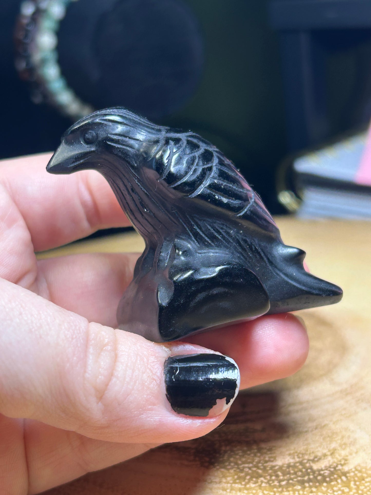 Black Obsidian Crow