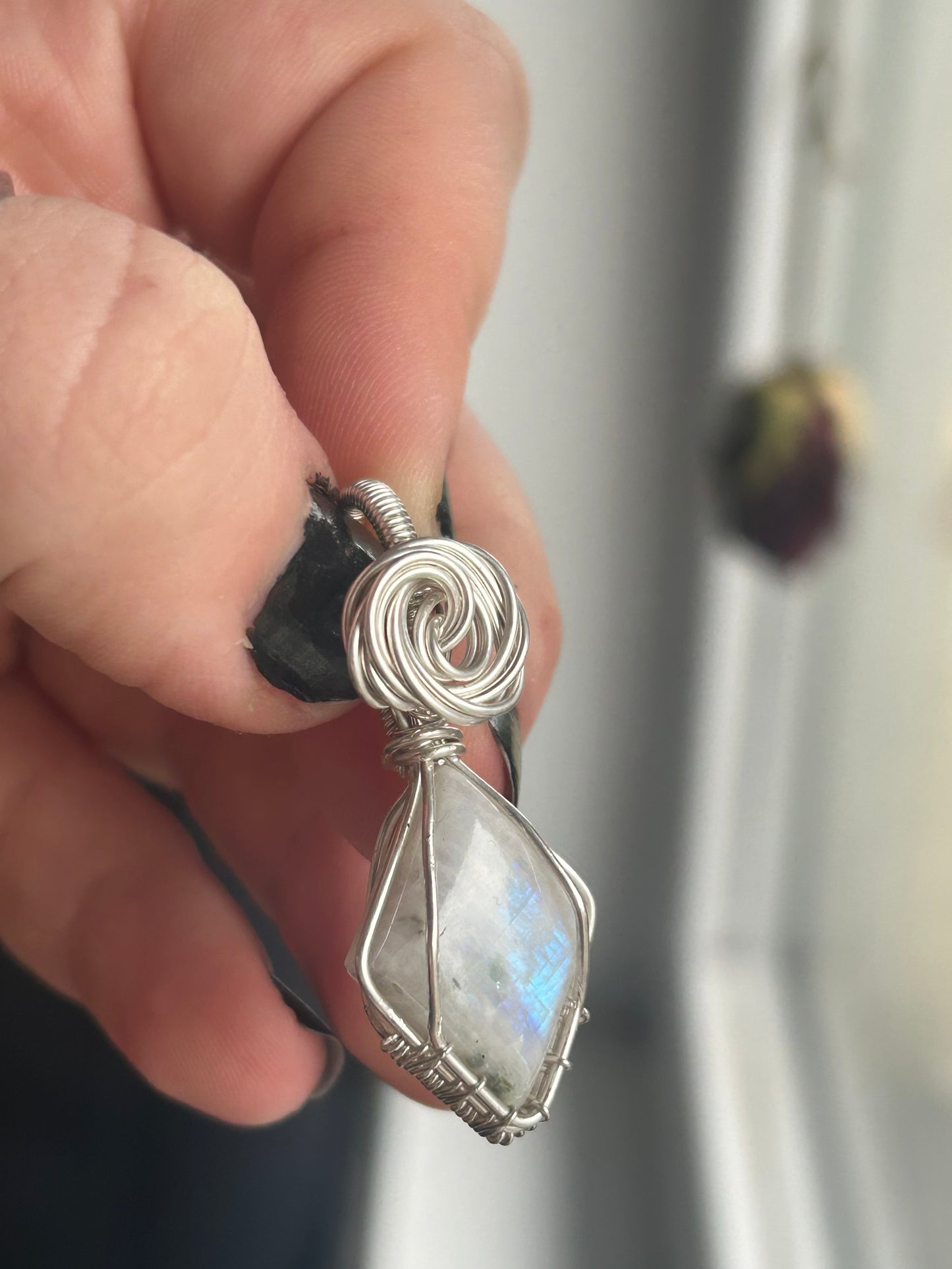 Rainbow Moonstone Pendant