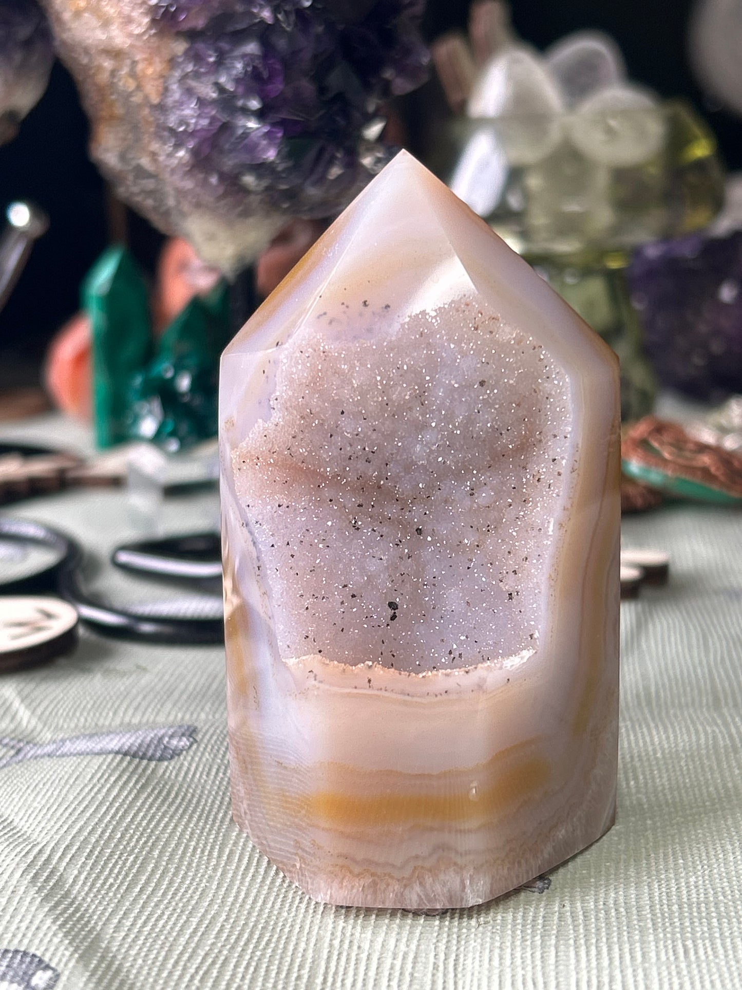 Druzy Agate Towers