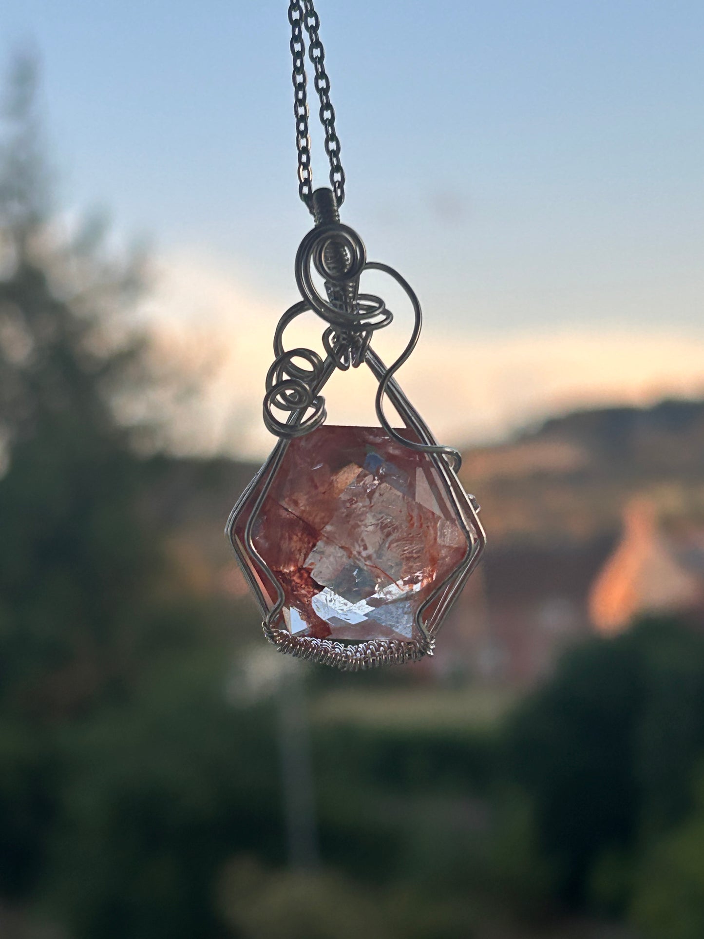 Fire Quartz Pendant