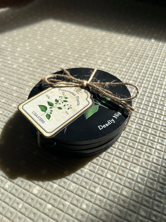 Poisonous Plants Set of 4 Coasters