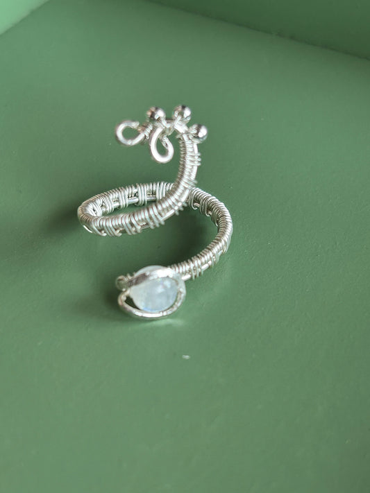 Rainbow Moonstone Ring