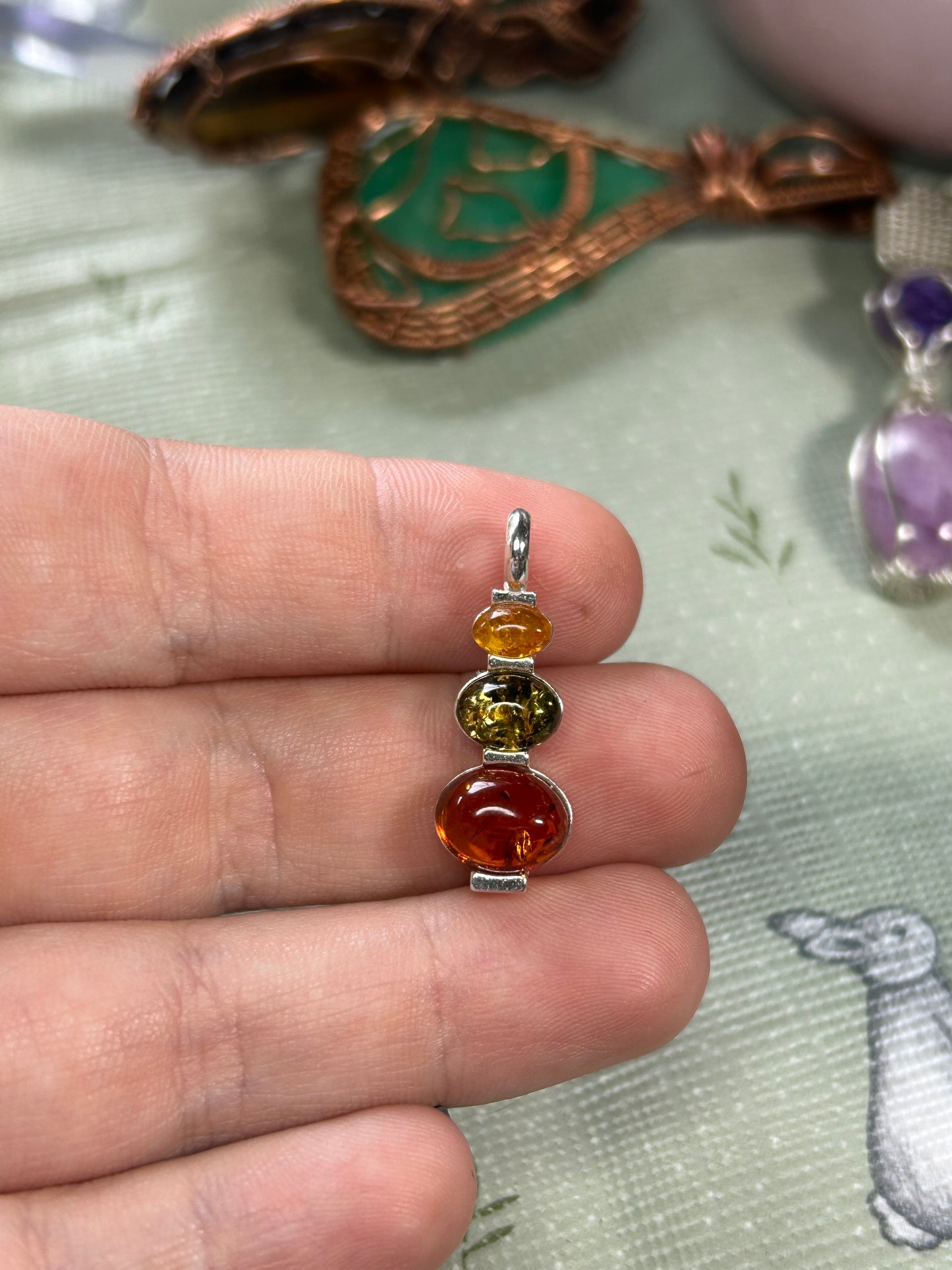 Amber Pendants