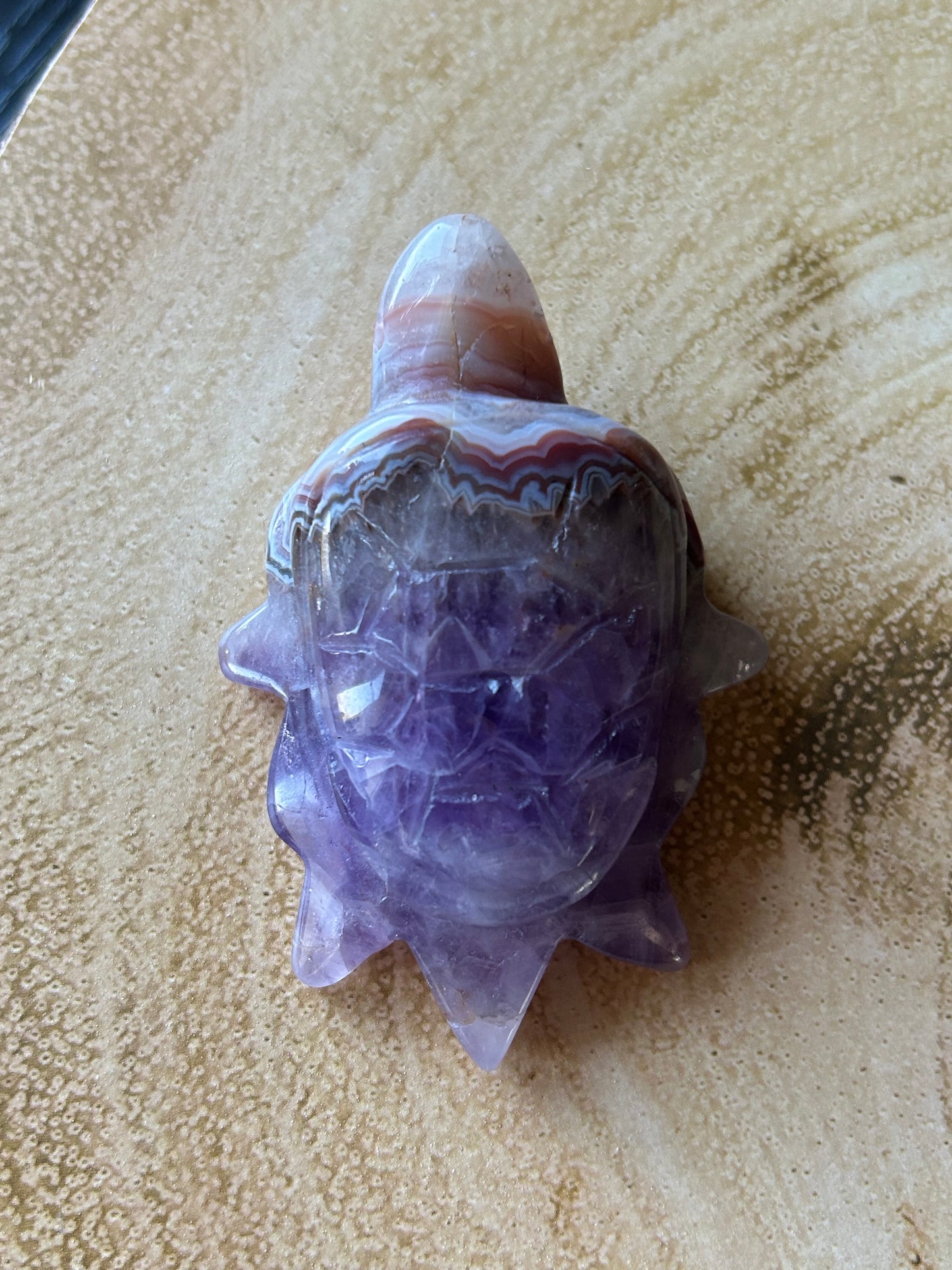Amethyst & Crazy Lace Agate Turtles
