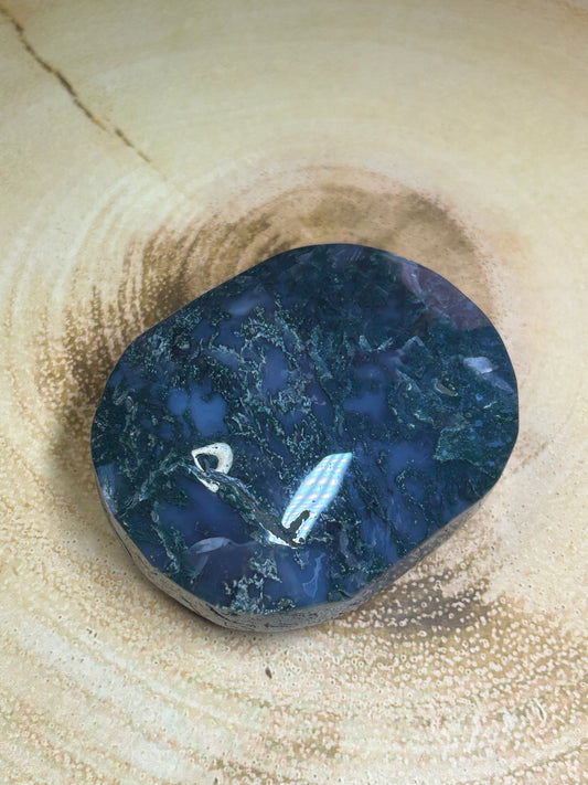Large Moss Agate Palm