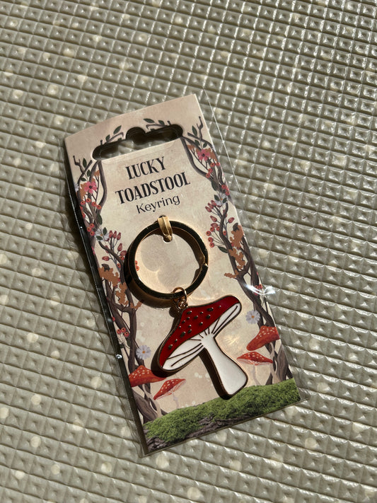 Toadstool Keyring