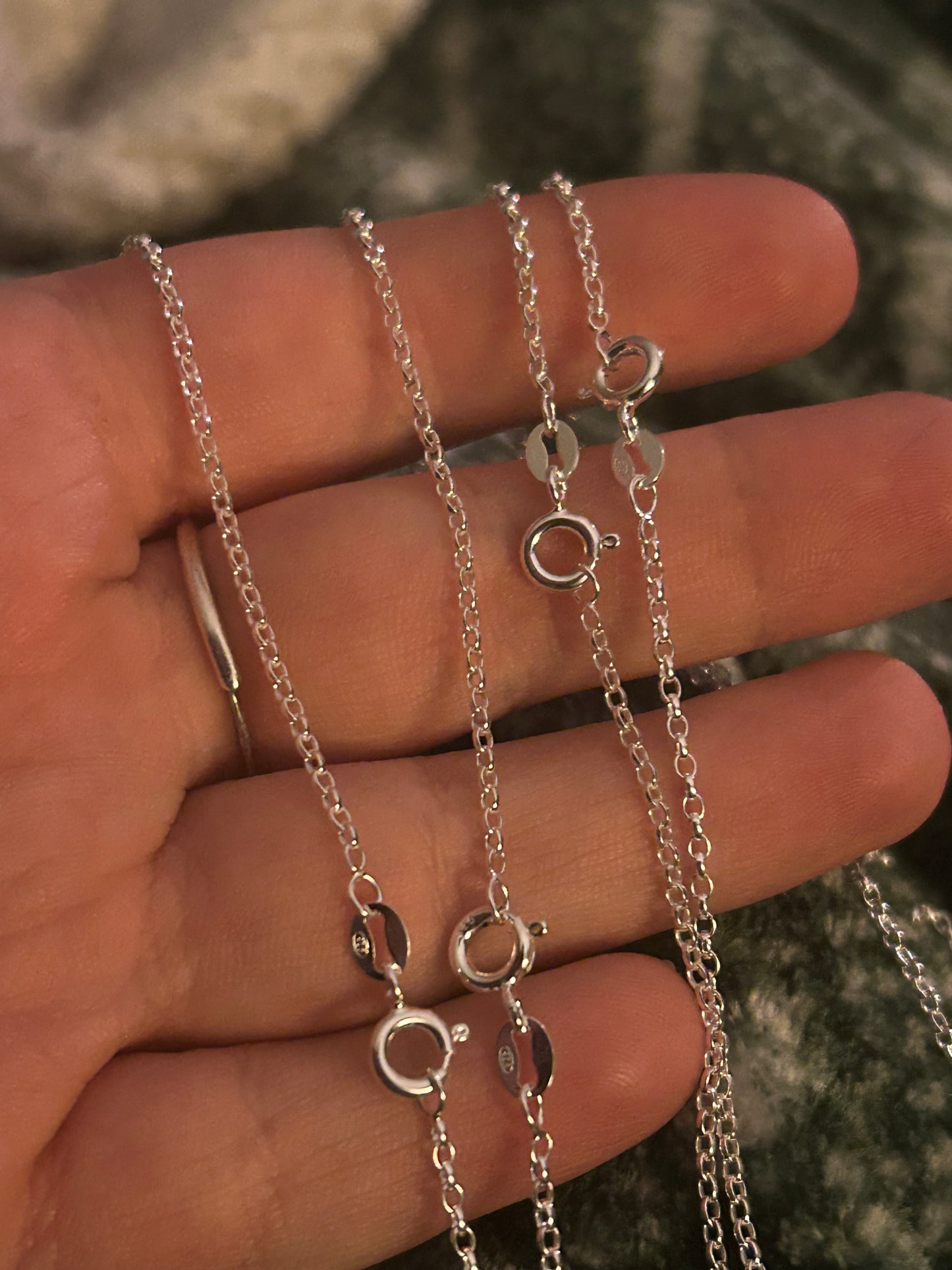 18 inch S925 Sterling silver chain