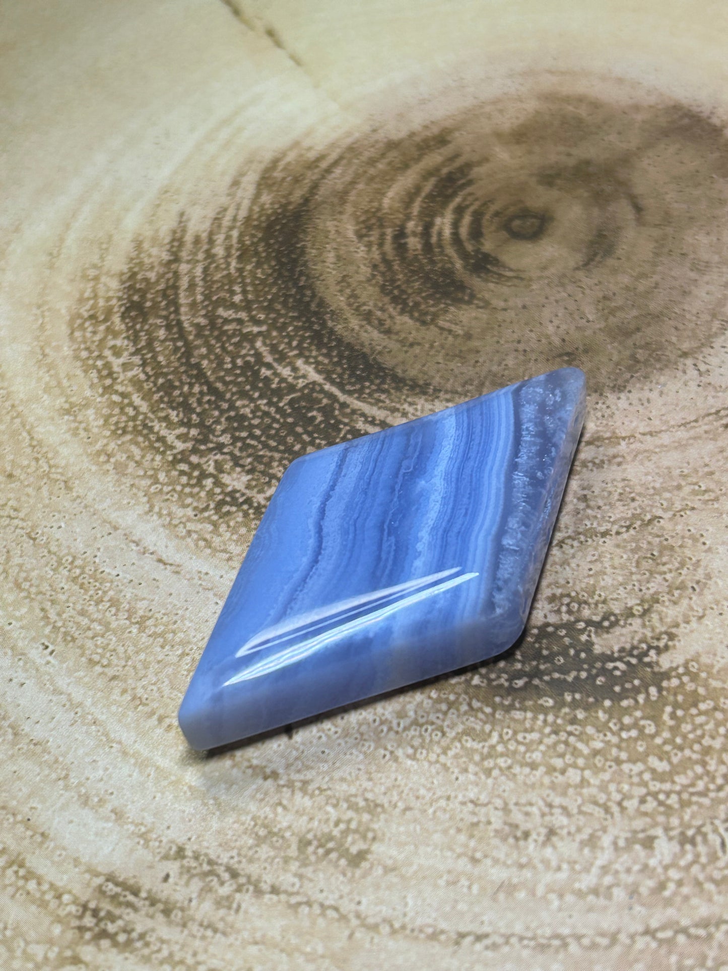 Blue Lace Agate Diamond