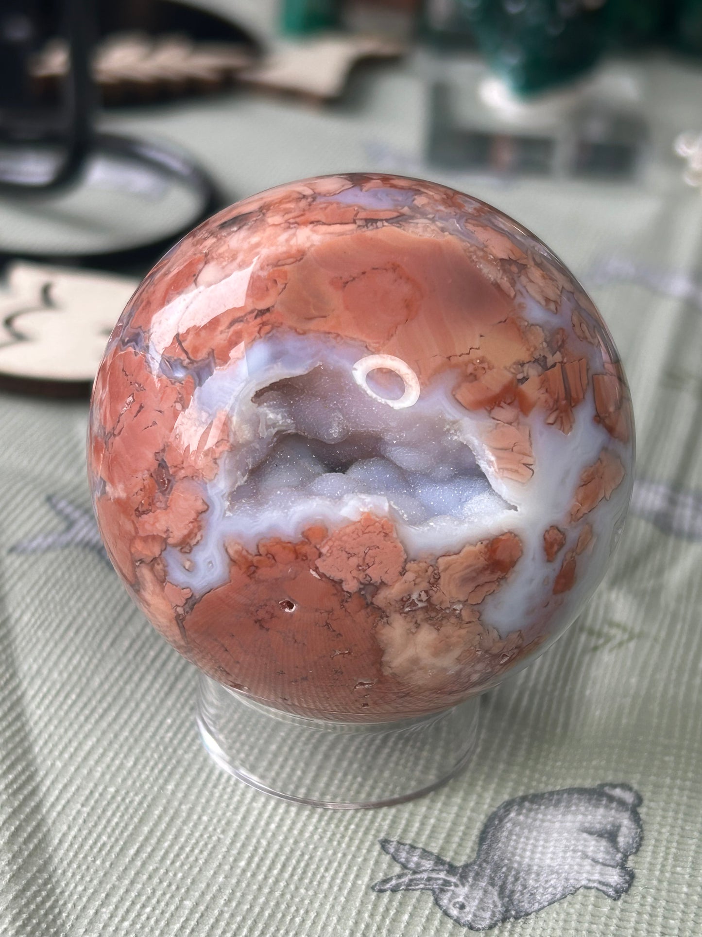 Pink Petal Agate Spheres