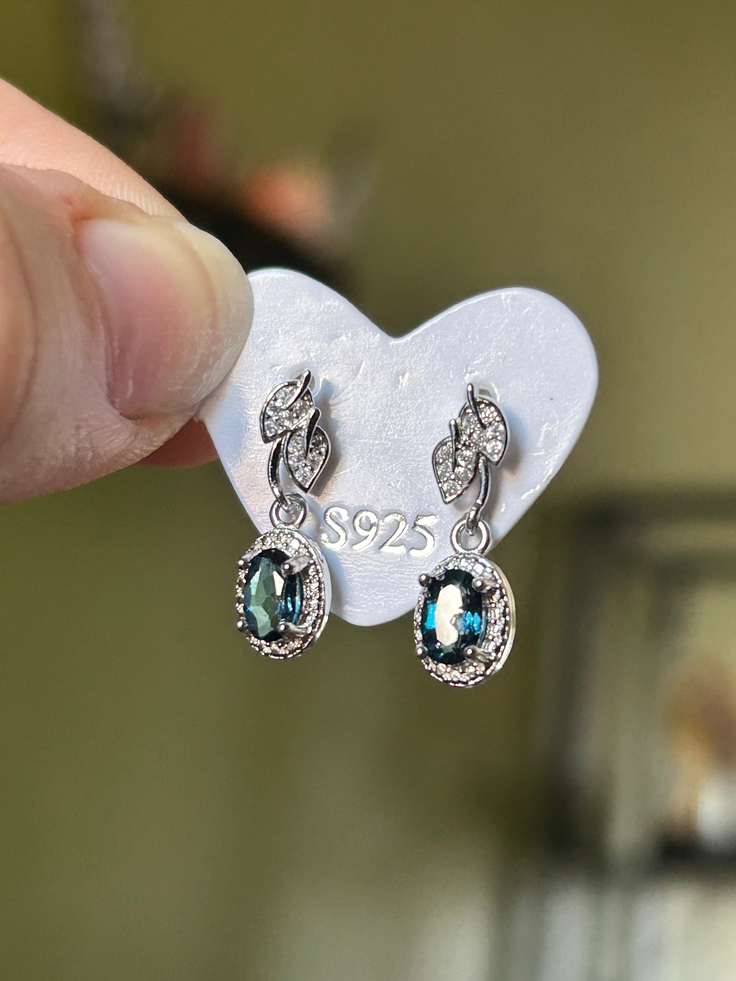 Blue Topaz Earrings
