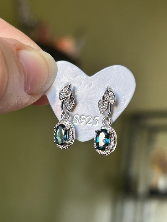 Blue Topaz Earrings