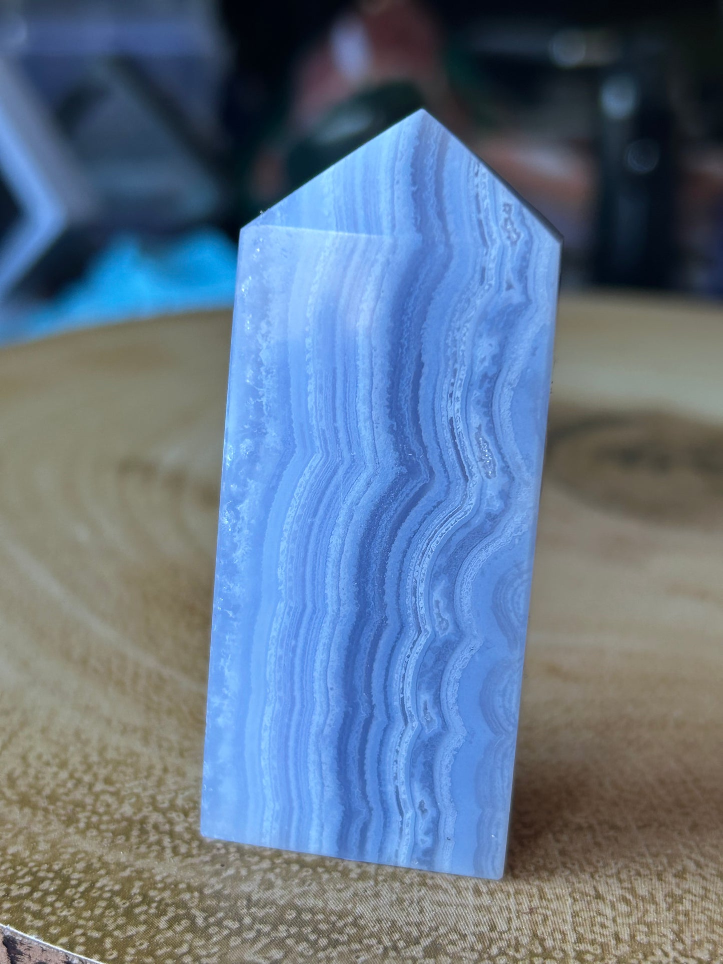 Blue Lace Agate Towers