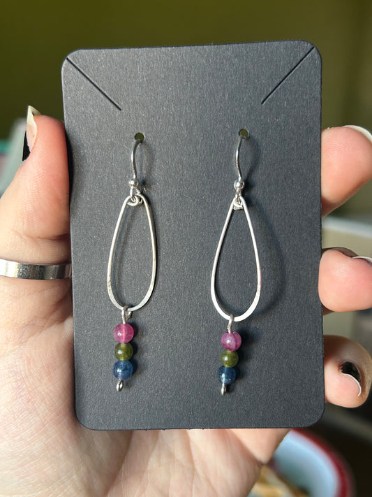 Mixed Tourmaline Earrings