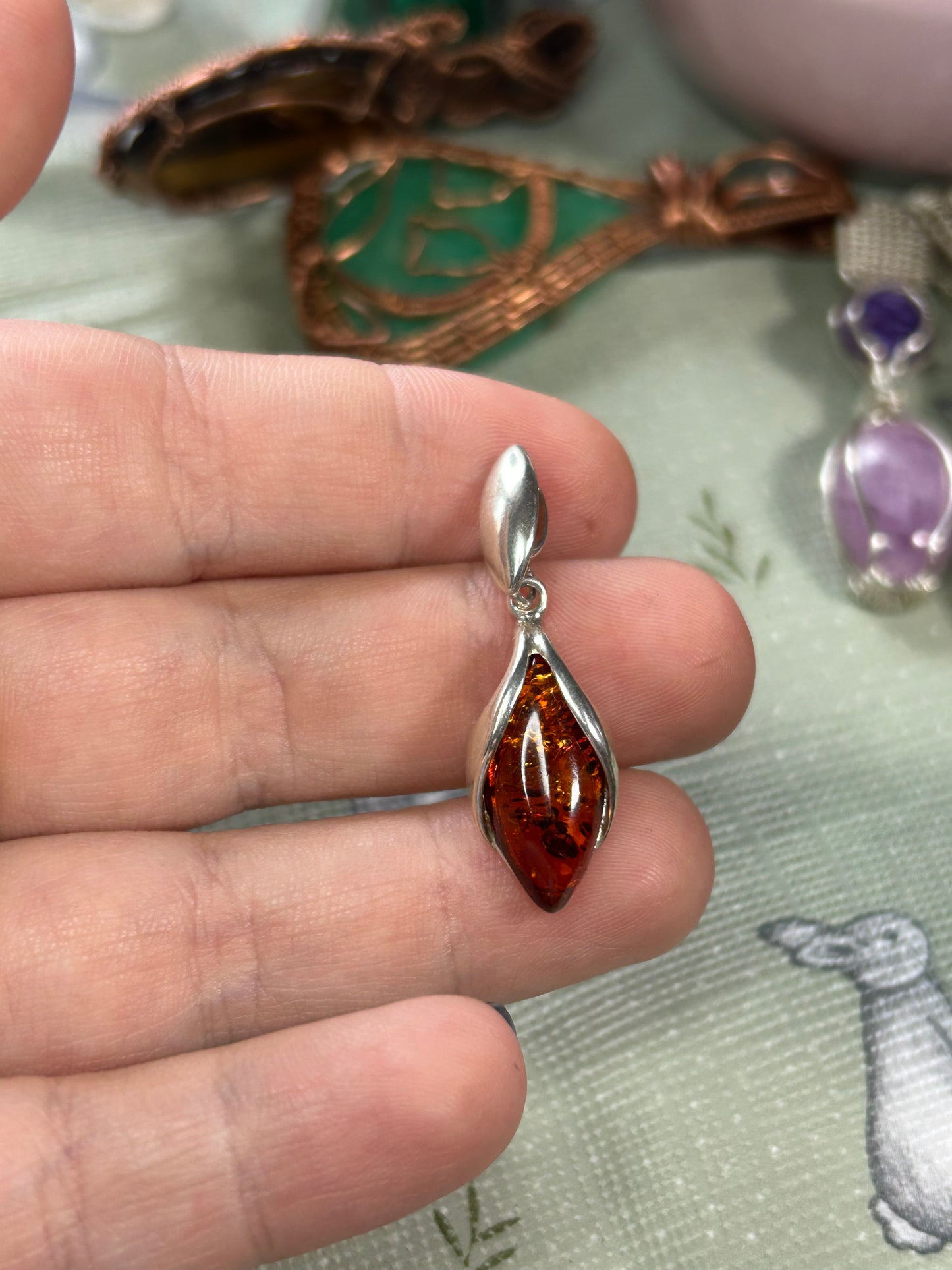 Amber Pendants
