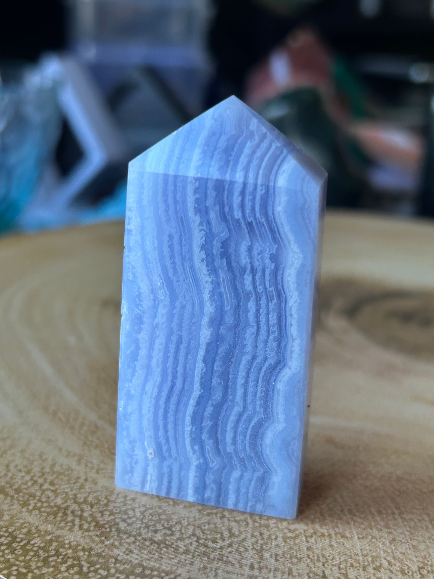 Blue Lace Agate Towers