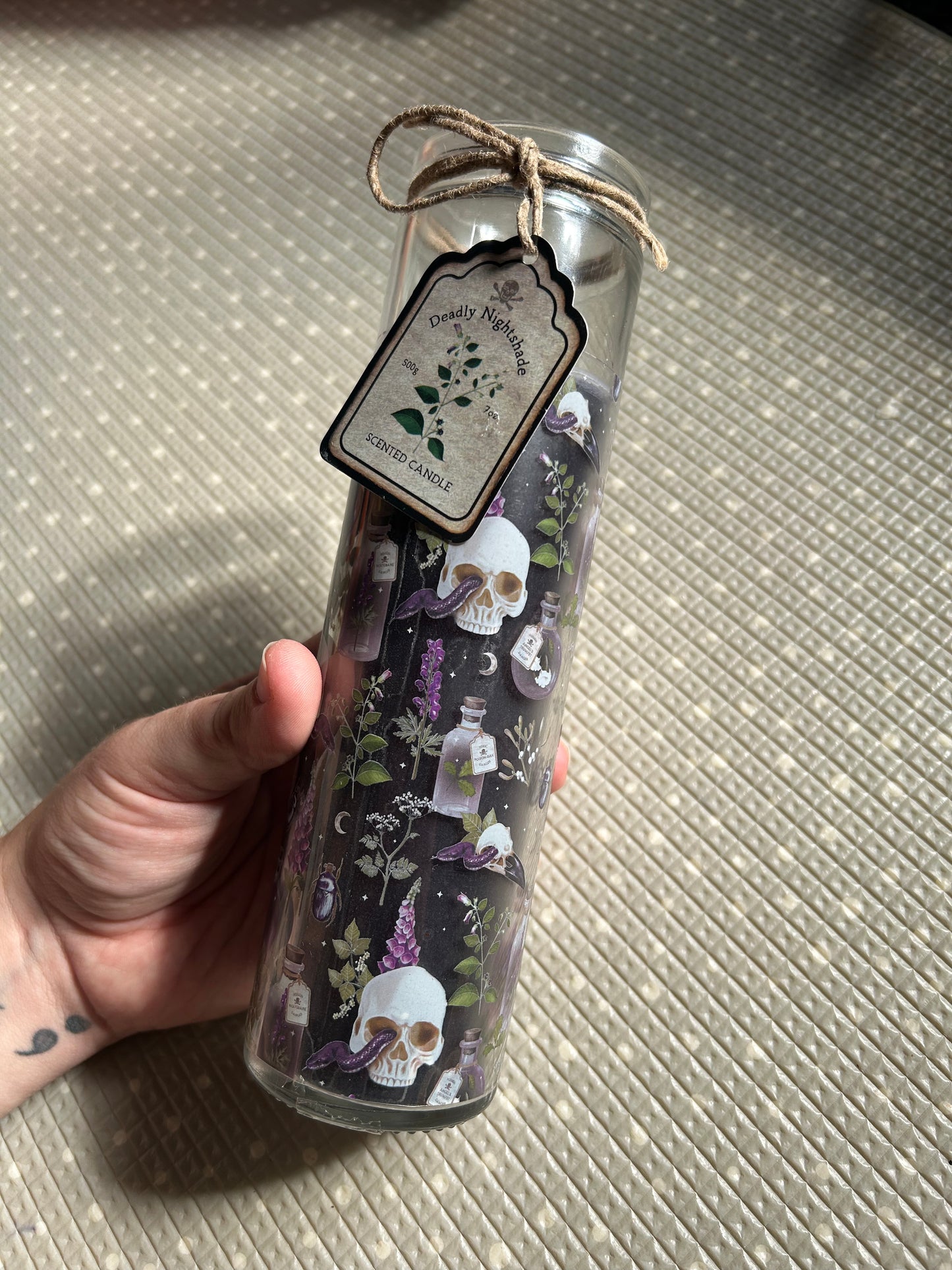Deadly Nightshade Tube Candle