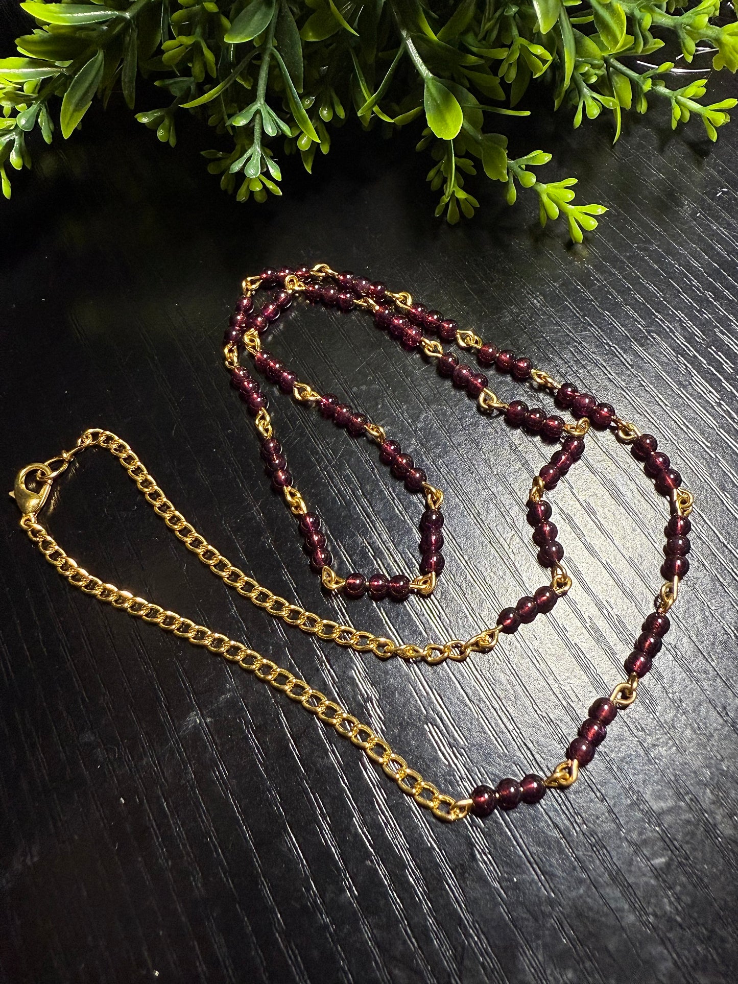 Garnet necklace